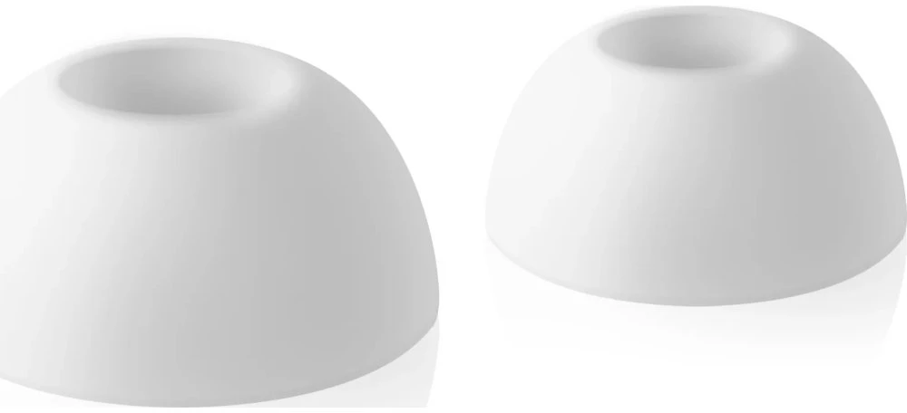 Silikoninės ausų kištukų dangtelės FIXED, skirtos Apple AirPods Pro 3, 2 rinkiniai, dydis S