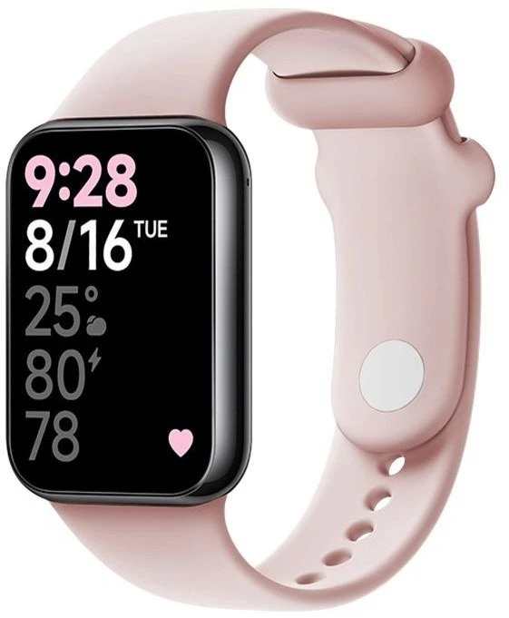 Fiksuotas silikoninis dirželis FIXED silikoninis dirželis Xiaomi Redmi Watch 5/4, Smart Band 9 Pro/8 Pro, rožinė