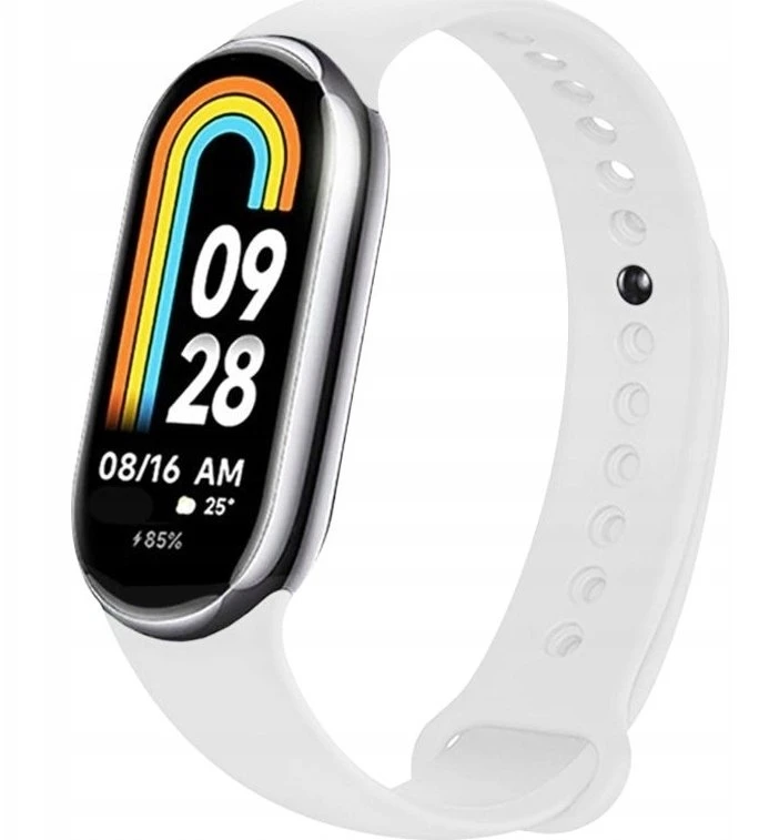 Fiksuotas silikoninis dirželis FIXED silikoninis dirželis Xiaomi Smart Band 10/9/8 baltas