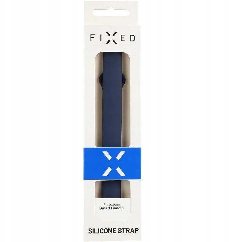 FIXED Silikoninis dirželis Silikoninis dirželis skirtas Xiaomi Mi Band 8 mėlynai