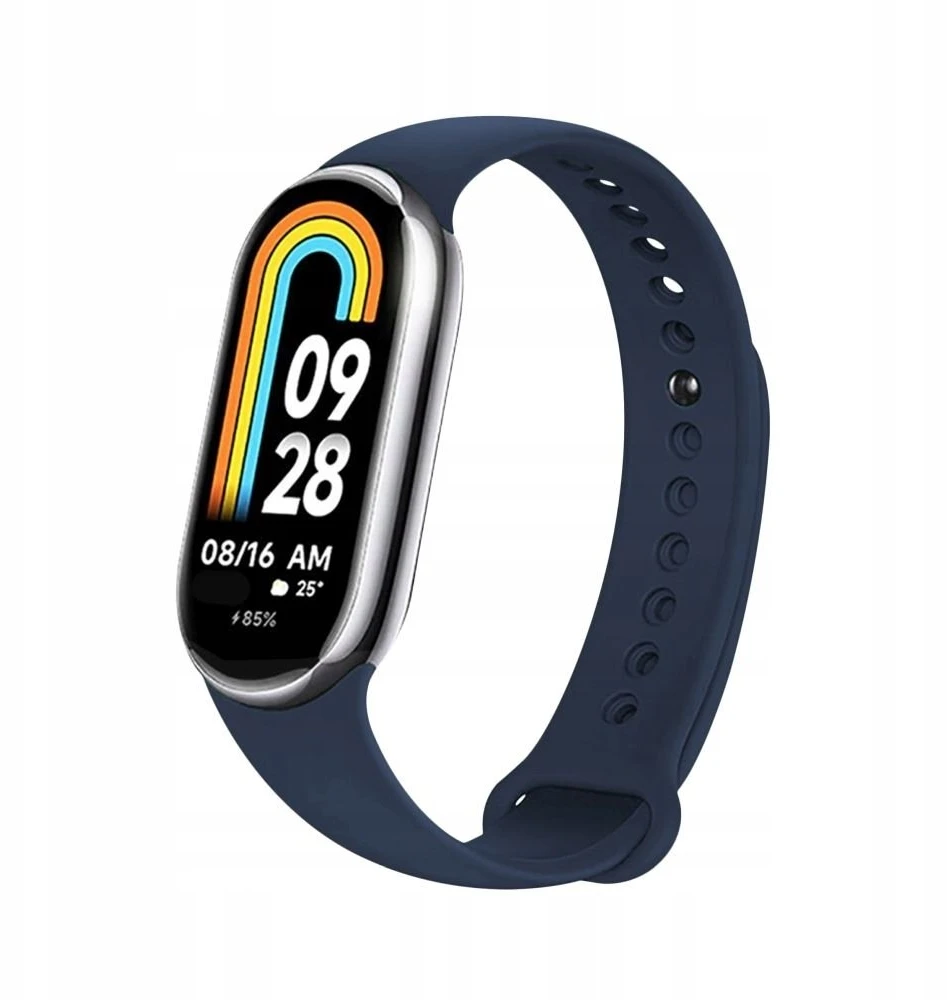 FIXED Silikoninis dirželis Silikoninis dirželis skirtas Xiaomi Mi Band 8 mėlynai
