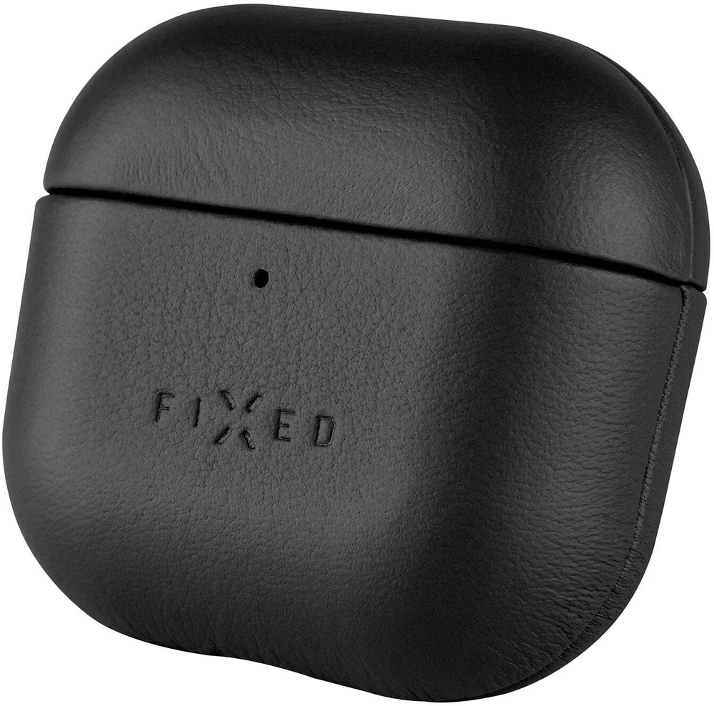FIXED odinis AirPods 4 dėklas, juodas su logotipu