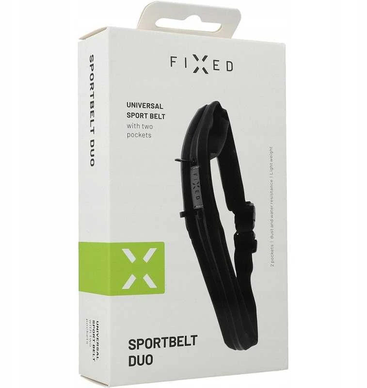 Dėklas Fixed Sportbelt Duo - Universalus sportinis diržas bėgikams juoda