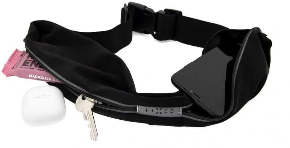 Dėklas Fixed Sportbelt Duo - Universalus sportinis diržas bėgikams juoda