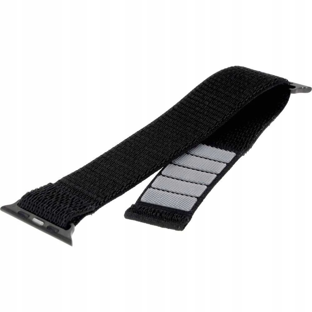 Fixed Ištaisyta | Sportiškas dirželis Apple Watch 38/40/41mm | 160-210 mm | Juodas | Nailonas