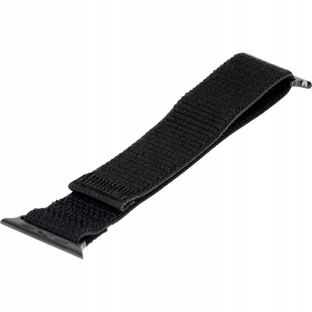 Fixed Ištaisyta | Sportiškas dirželis Apple Watch 38/40/41mm | 160-210 mm | Juodas | Nailonas