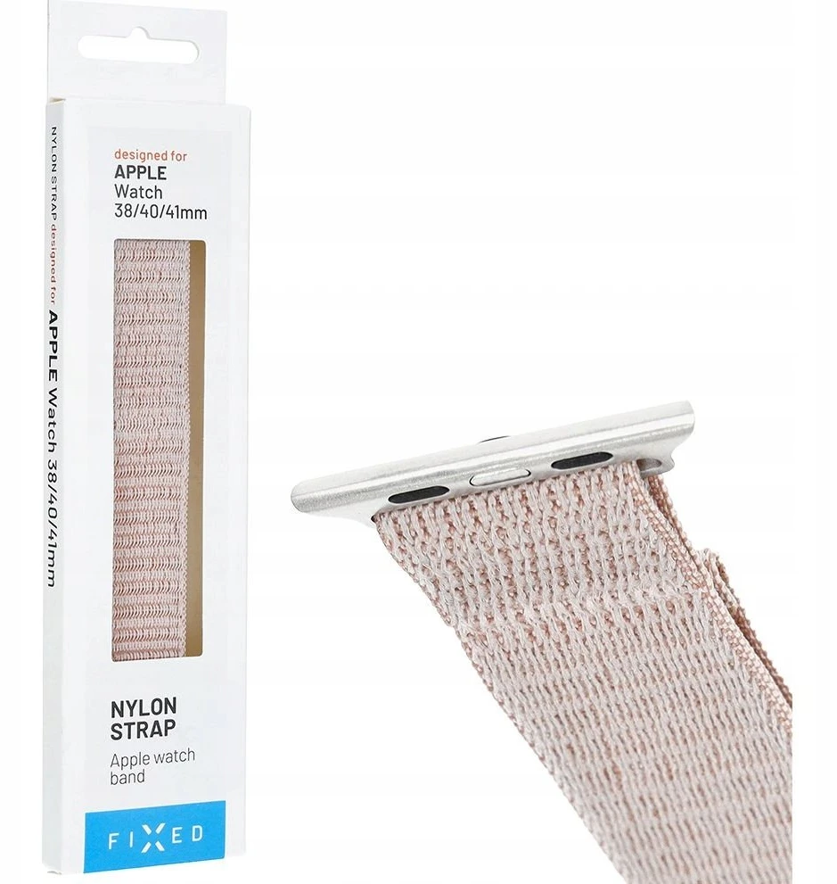 Fixed Fiksuotas | Sportiškas dirželis Apple Watch 38/40/41mm | 60-210 mm | Rožinis auksinis | Nailonas