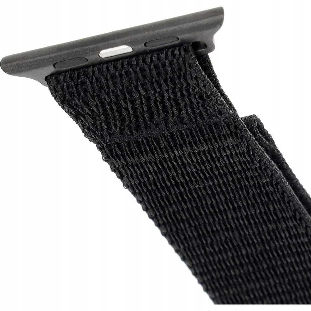 Fixed Ištaisyta | Sportiškas dirželis Apple Watch 38/40/41mm | 160-210 mm | Juodas | Nailonas