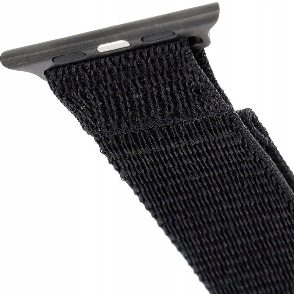 Fixed Fiksuotas | Sportiškas dirželis Apple Watch 42/44/45mm | 160-210 mm | Juodas | Nailonas