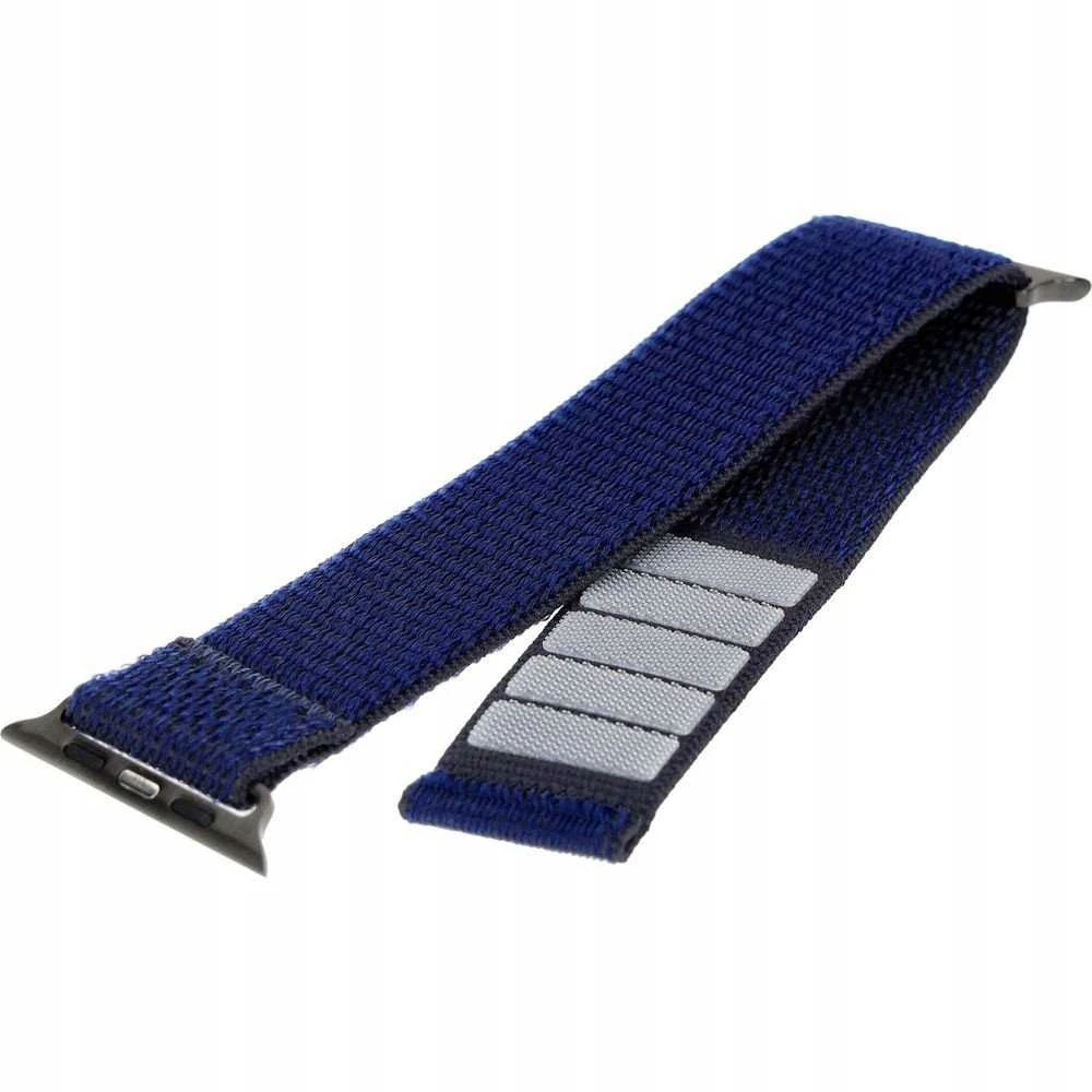 Fixed Fiksuotas | Sportiškas dirželis Apple Watch 42/44/45mm | 160-210 mm | Tamsiai mėlynas | Nailonas