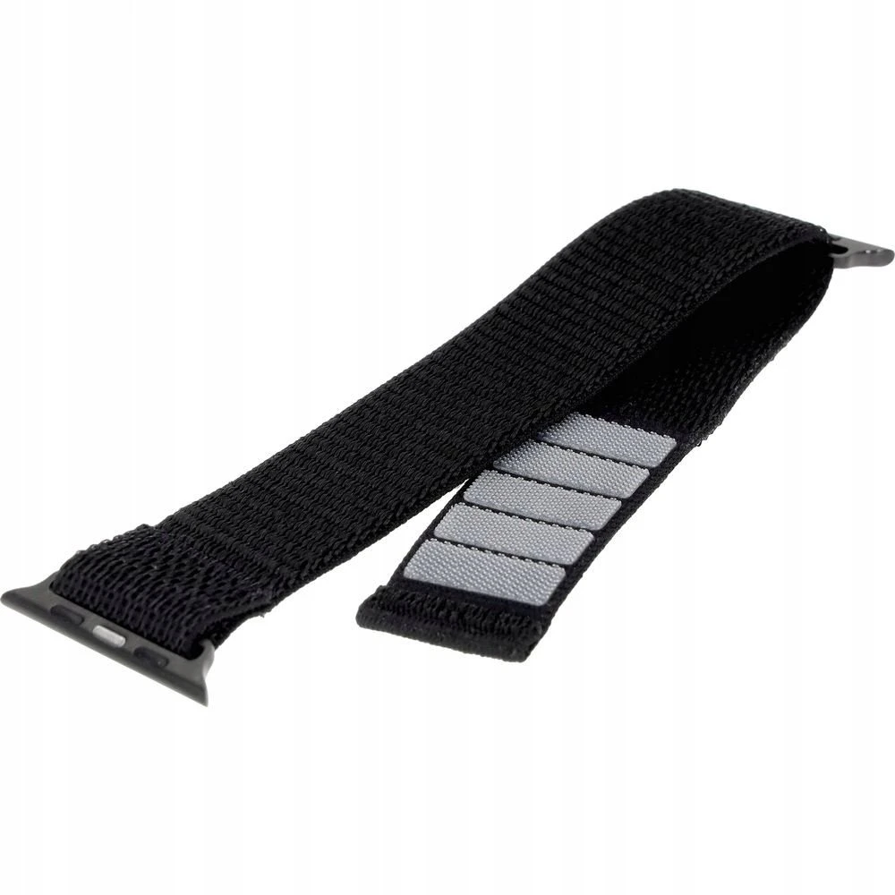Fixed Fiksuotas | Sportiškas dirželis Apple Watch 42/44/45mm | 160-210 mm | Juodas | Nailonas