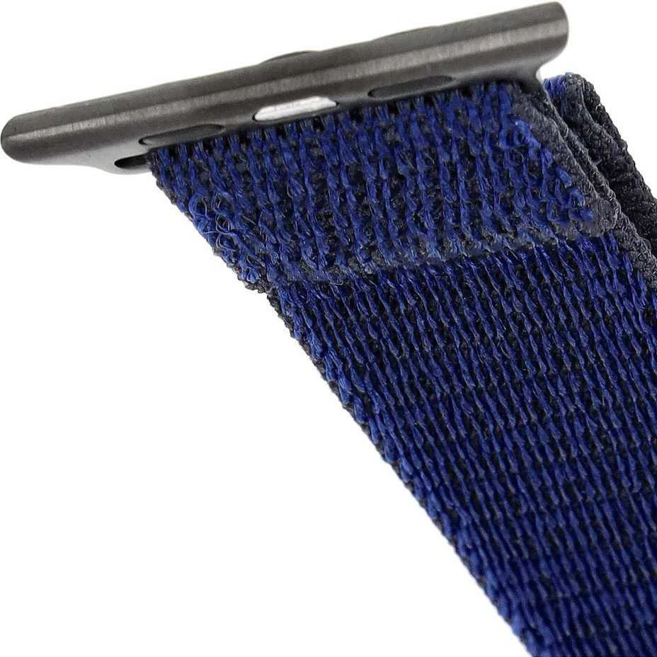 Fixed Fiksuotas | Sportiškas dirželis Apple Watch 42/44/45mm | 160-210 mm | Tamsiai mėlynas | Nailonas
