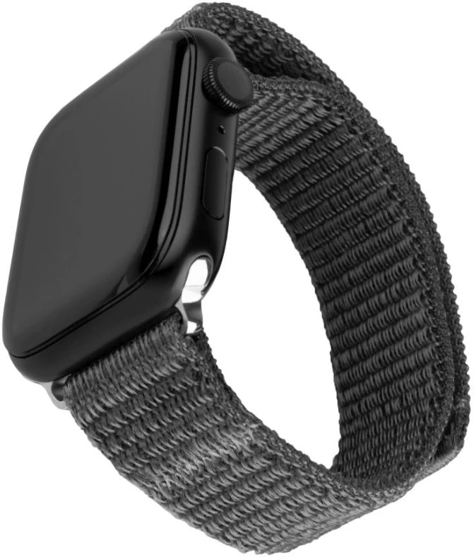 Fixed Fiksuotas | Sportiškas dirželis Apple Watch 42/44/45mm | 160-210 mm | Tamsi pilka | Nailonas