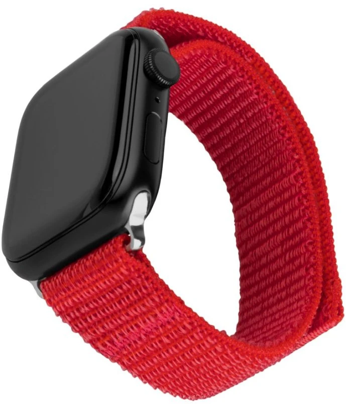 Fixed Fiksuotas | Sportiškas dirželis Apple Watch 42/44/45mm | 160-210 mm | Raudona | Nailonas