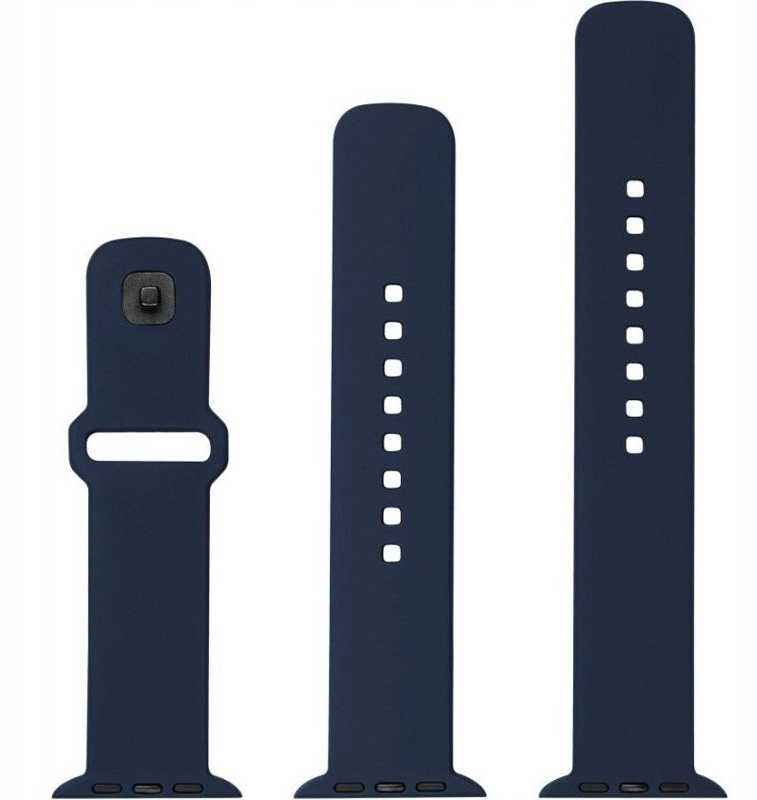Fixed Fiksuotas | Sportiškas dirželio rinkinys Apple Watch 38/40/41 mm | 160-225 mm | Mėlyna | Silikonas