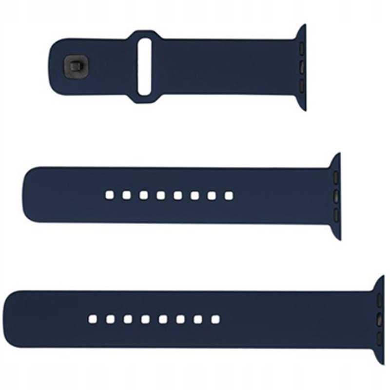 Fixed Fiksuotas | Sportiškas dirželio rinkinys Apple Watch 38/40/41 mm | 160-225 mm | Mėlyna | Silikonas