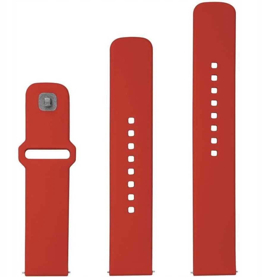 Fixed Ištaisyta | Sportiškas dirželių komplektas su greito atsegimo 22mm, skirtas Išmanusis laikrodžiui | 160-235 mm | Raudona | Silikonas