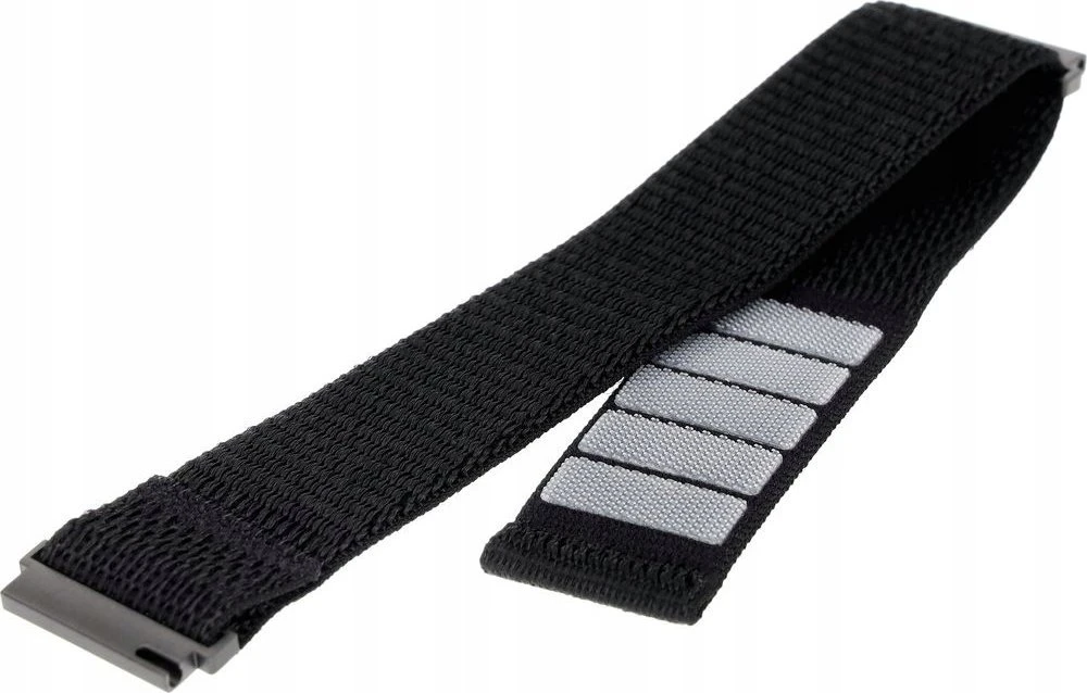 Fixed | Sporty Strap with Quick Release 20mm for Išmanusis laikrodis | 160-210 mm | Juodas | Nylon