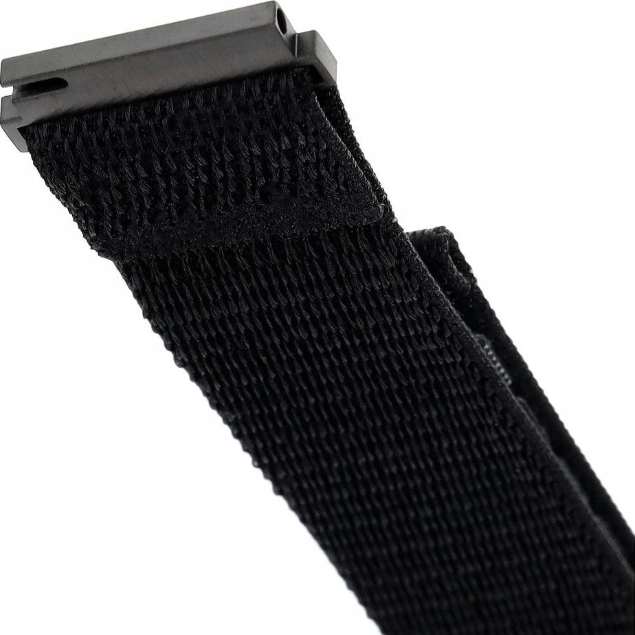 Fixed | Sporty Strap with Quick Release 20mm for Išmanusis laikrodis | 160-210 mm | Juodas | Nylon