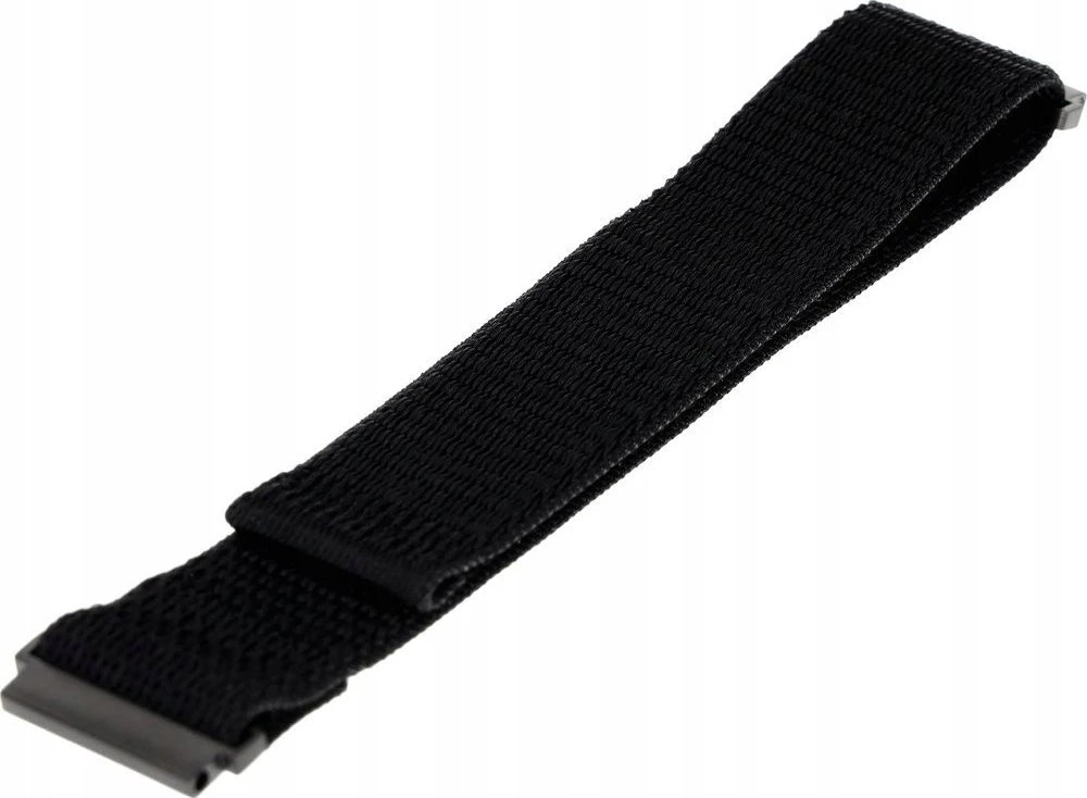Fixed | Sporty Strap with Quick Release 20mm for Išmanusis laikrodis | 160-210 mm | Juodas | Nylon