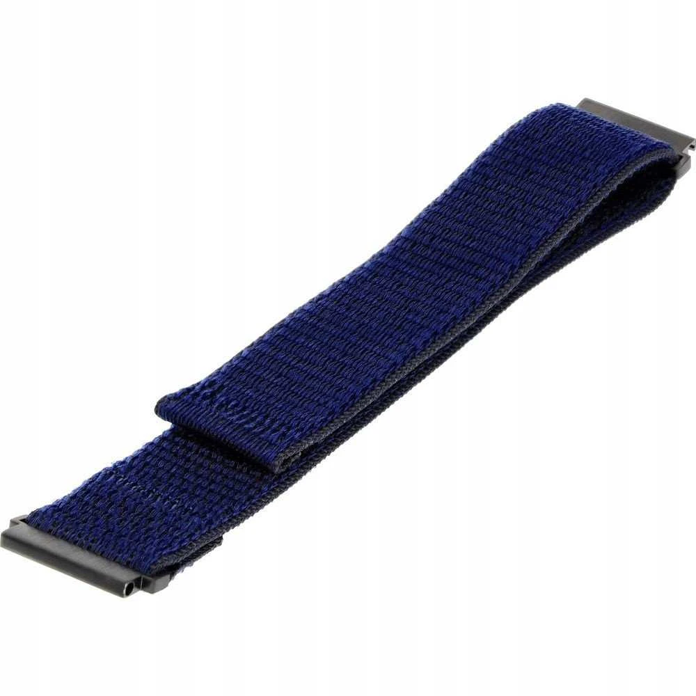 Fixed Fiksuotas | Sportiškas dirželis su greito atsegimo 22mm, skirtas Išmanusis laikrodžiui | 160-210 mm | Tamsiai mėlynas | Nailonas