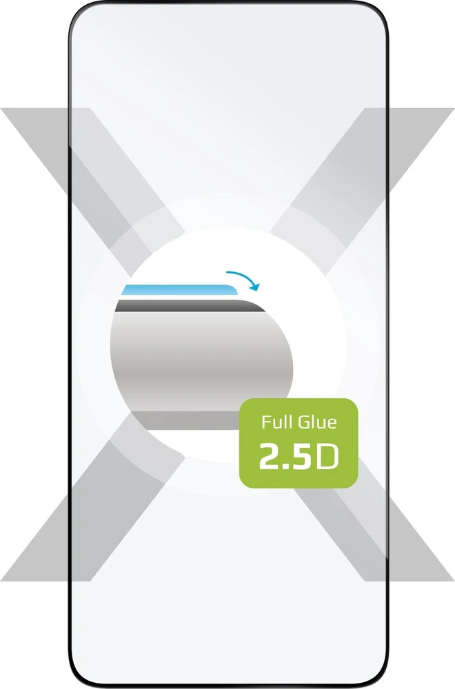 FIXED Full Cover Apsauginis grūdintas stiklas Samsung Galaxy S22 5G, S23 juodas