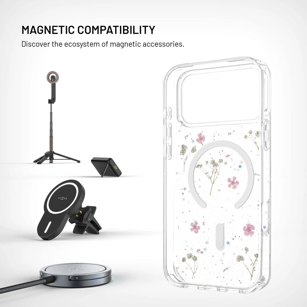 Dėklas FIXED MagBloom for Apple iPhone 17 Pro Max, Blush Plum | Fixed
