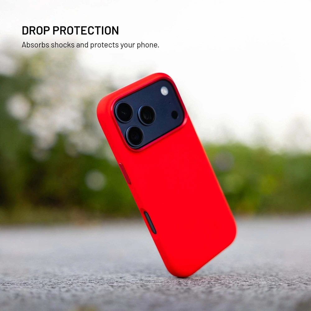 Fixed Dėklas MagFlow su obsługą MagSafe dla Apple iPhone Air raudona