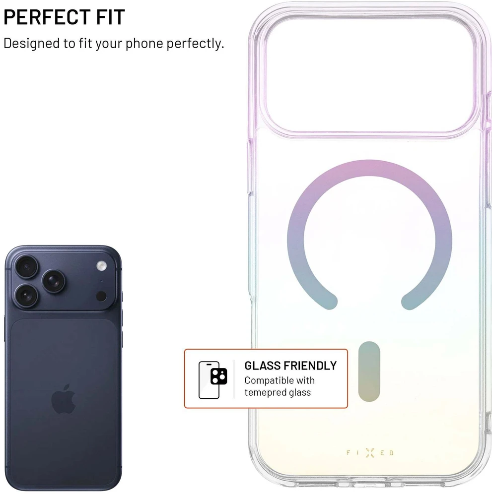 Fixed Dėklas Mag Rainbow su „MagSafe" palaikymu, skirtas „Apple iPhone 17 Pro Max"