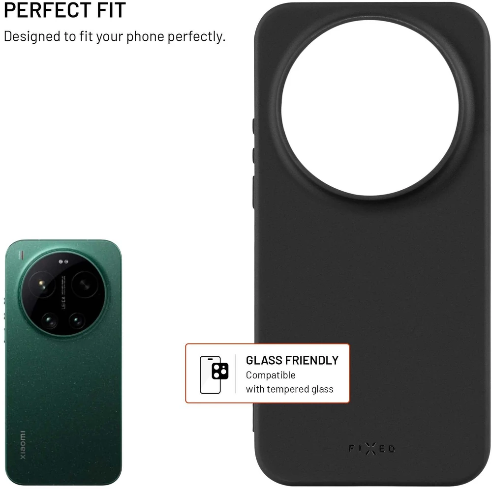 Dėklas Fixed Ištaisyta istorija | Galinis viršelis | Xiaomi | 17 Ultra | Gumuotas | Juodas