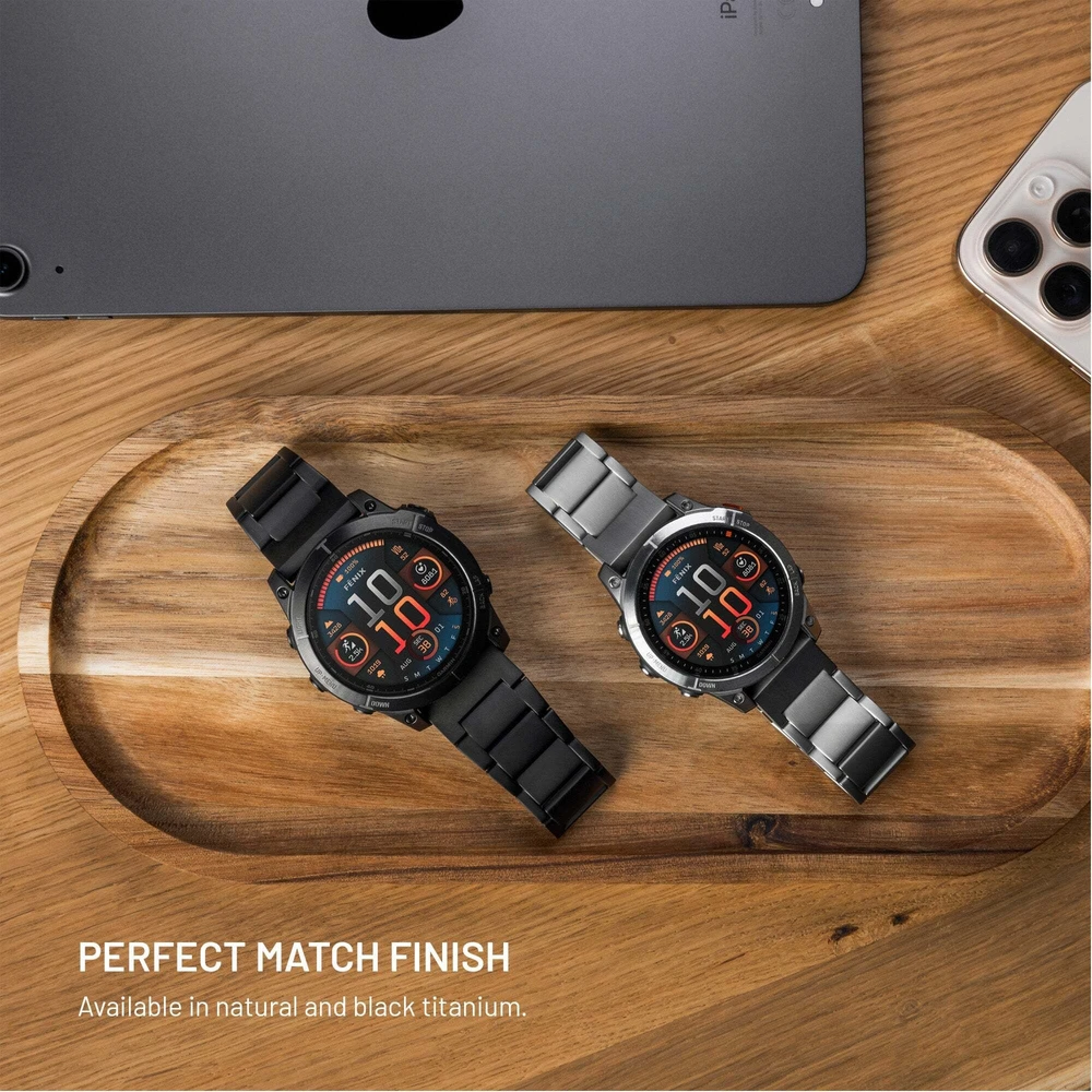 Fixed Fiksuotas titano dirželis, skirtas „Samsung Galaxy Watch Ultra“ išmaniajam laikrodžiui, natūralus titanas