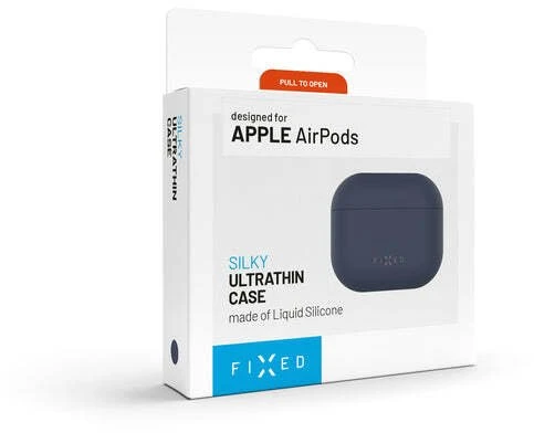 Fixed Dėklas Silky do słuchawek Apple AirPods Pro 3 mėlyna