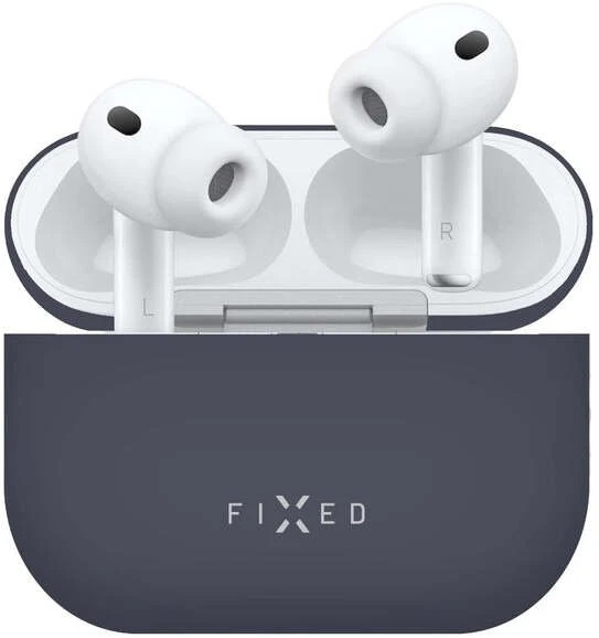 Fixed Dėklas Silky do słuchawek Apple AirPods Pro 3 mėlyna