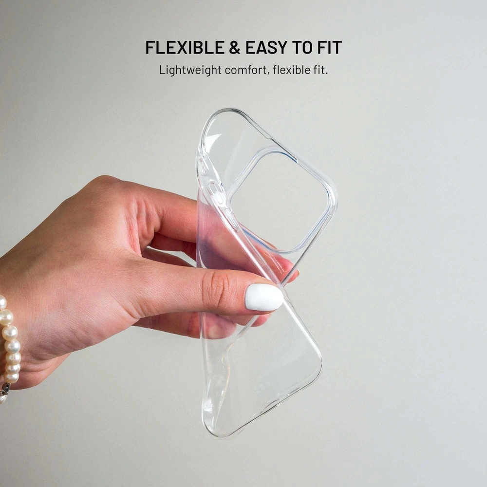 Itin plonas TPU gelio dėklas FIXED Story Slim, skirtas Apple iPhone Air, 0.6 mm, skaidrus