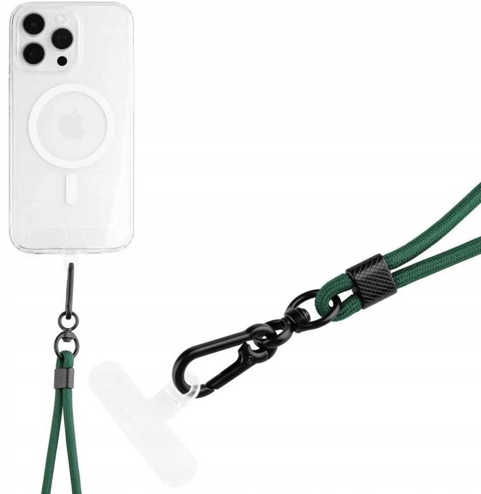 Fixed FIXED Universal Lanyard for Mobile Phones - uniwersalna smycz do telefonu žalia - Garantija bezpieczeństwa.