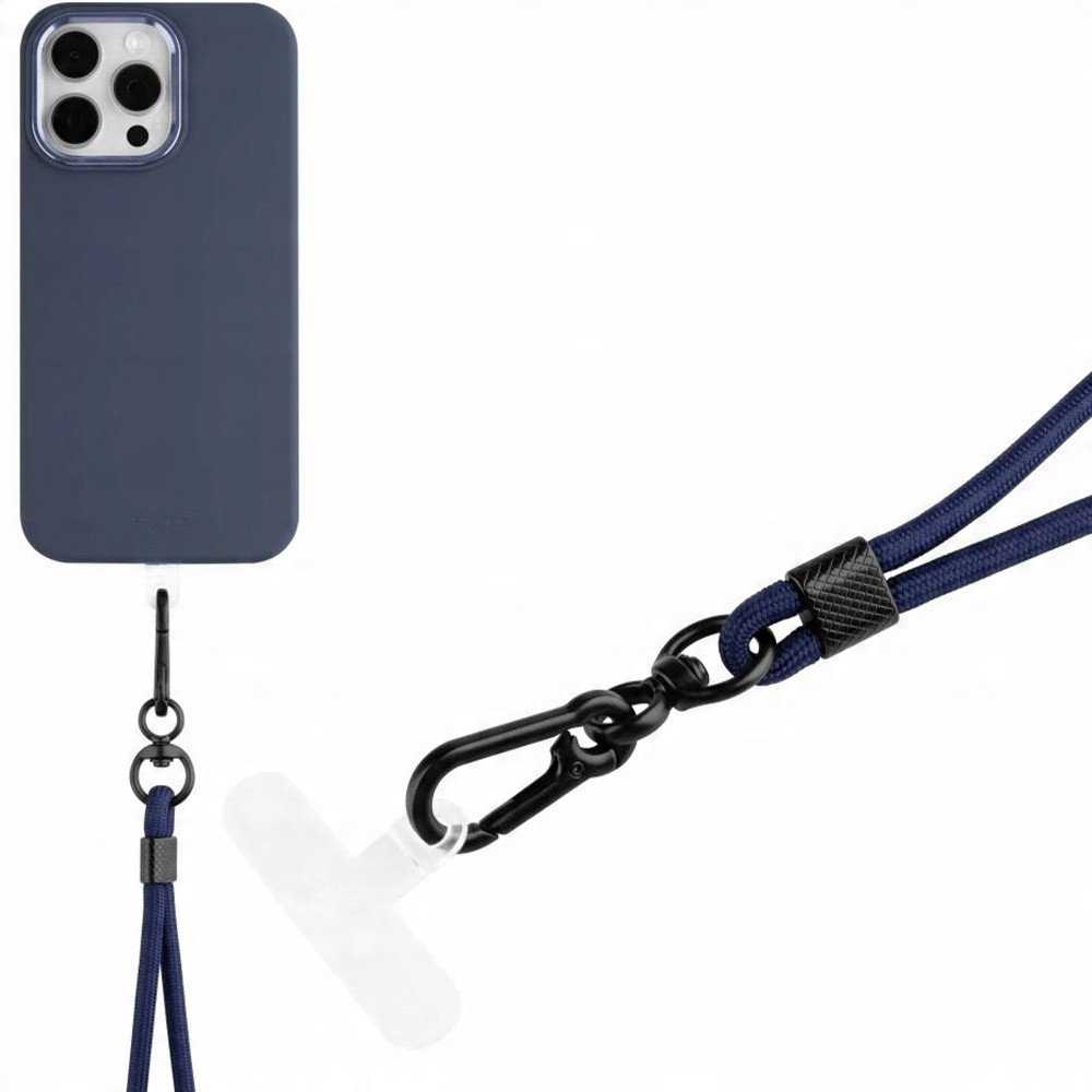 Fixed FIXED Universal Lanyard for Mobile Phones - uniwersalna smycz do telefonu mėlyna - Garantija bezpieczeństwa.