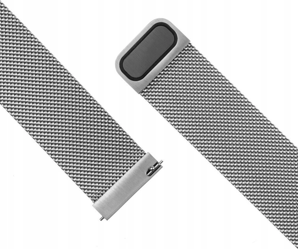 Fixed | Mesh Strap with Quick Release 20mm for Išmanusis laikrodis | Sidabrinis