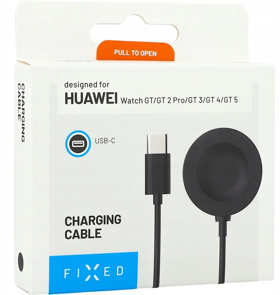 Fixed Fiksuotas | USB-C įkrovimo laidas, skirtas „Huawei Watch GT 2 Pro/3/3 Pro/4/4 Pro/5/5 Pro“