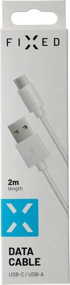 Fixed Ištaisyta | Duomenų ir įkrovimo kabelis su USB/USB-C jungtimis | Baltas