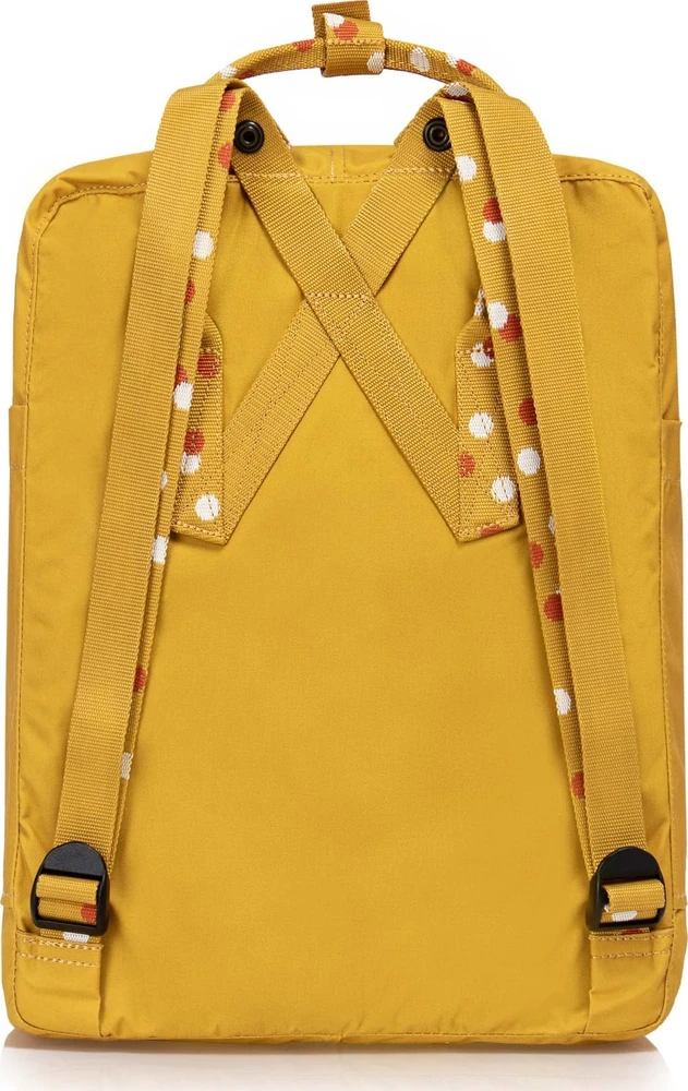 Fjallraven Kanken miesto kuprinė - ochros/konfeti raštas
