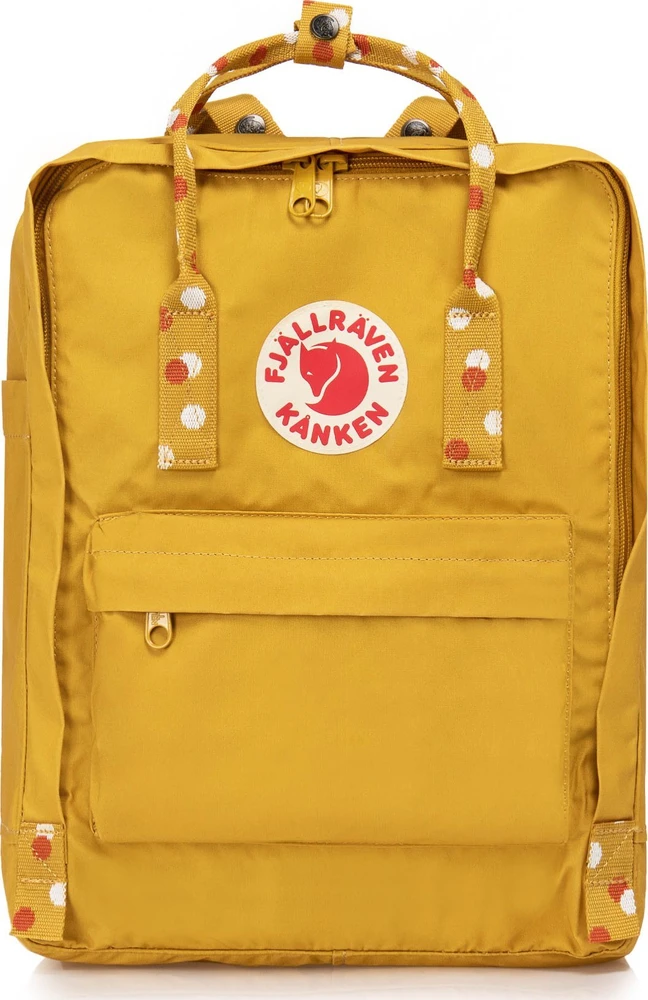 Fjallraven Kanken miesto kuprinė - ochros/konfeti raštas