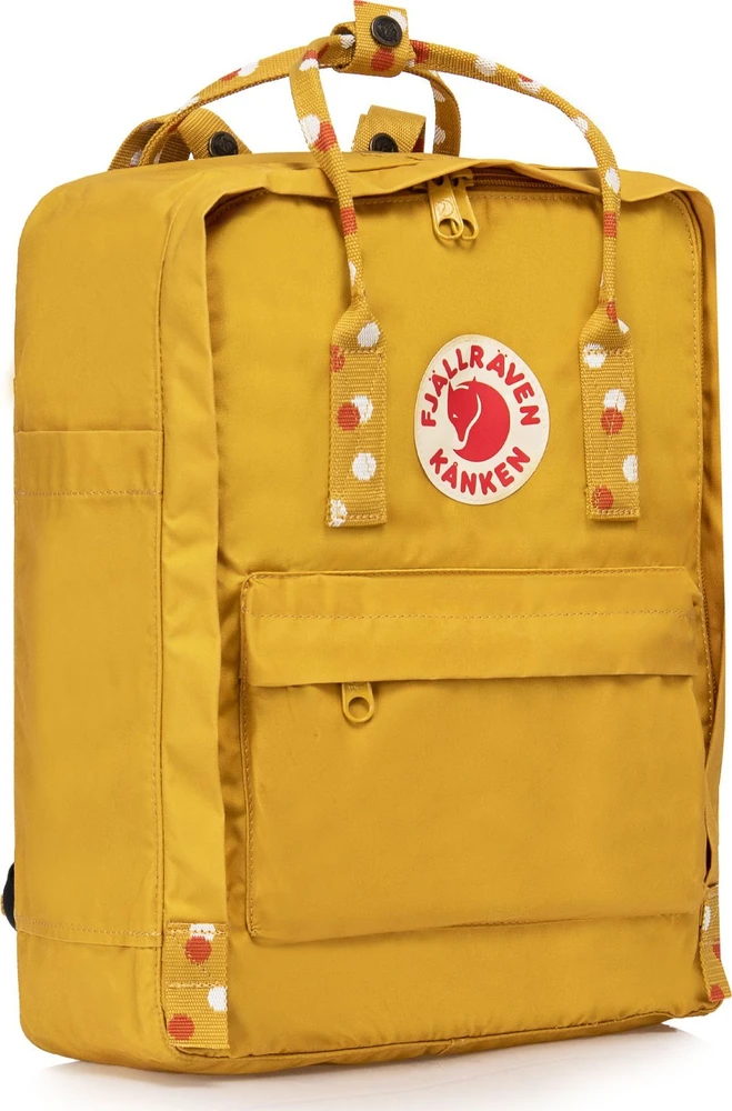 Fjallraven Kanken miesto kuprinė - ochros/konfeti raštas