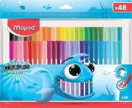 Maped Flamastry Color Peps vandenyno spalvos 48 vnt.