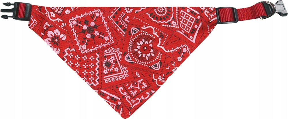 Flamingo Dog coll bandana pinto red 22-35CM 10MM