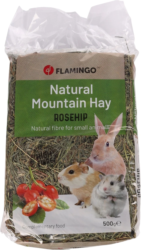 Flamingo kalnų šienas su erškėtuogėmis 500g