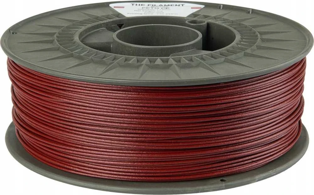 PETG CF raudonos spalvos 3D spausdinimo siūlas ritu