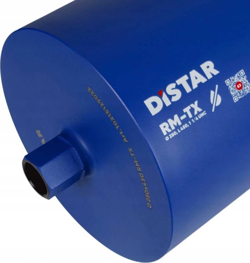 Grąžtas Distar RM-TX 450 mm ilgio sauso gręžimo karūnos armuotam betonui 42 - 250 mm x 450mm, Karūnos skersmuo, mm: 250 mm