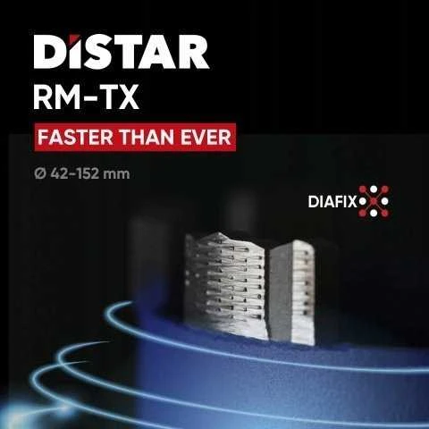 Distar RM-TX 450 mm ilgio sauso gręžimo karūnos armuotam betonui 42 - 250 mm x 450mm, Karūnos skersmuo, mm: 72 mm
