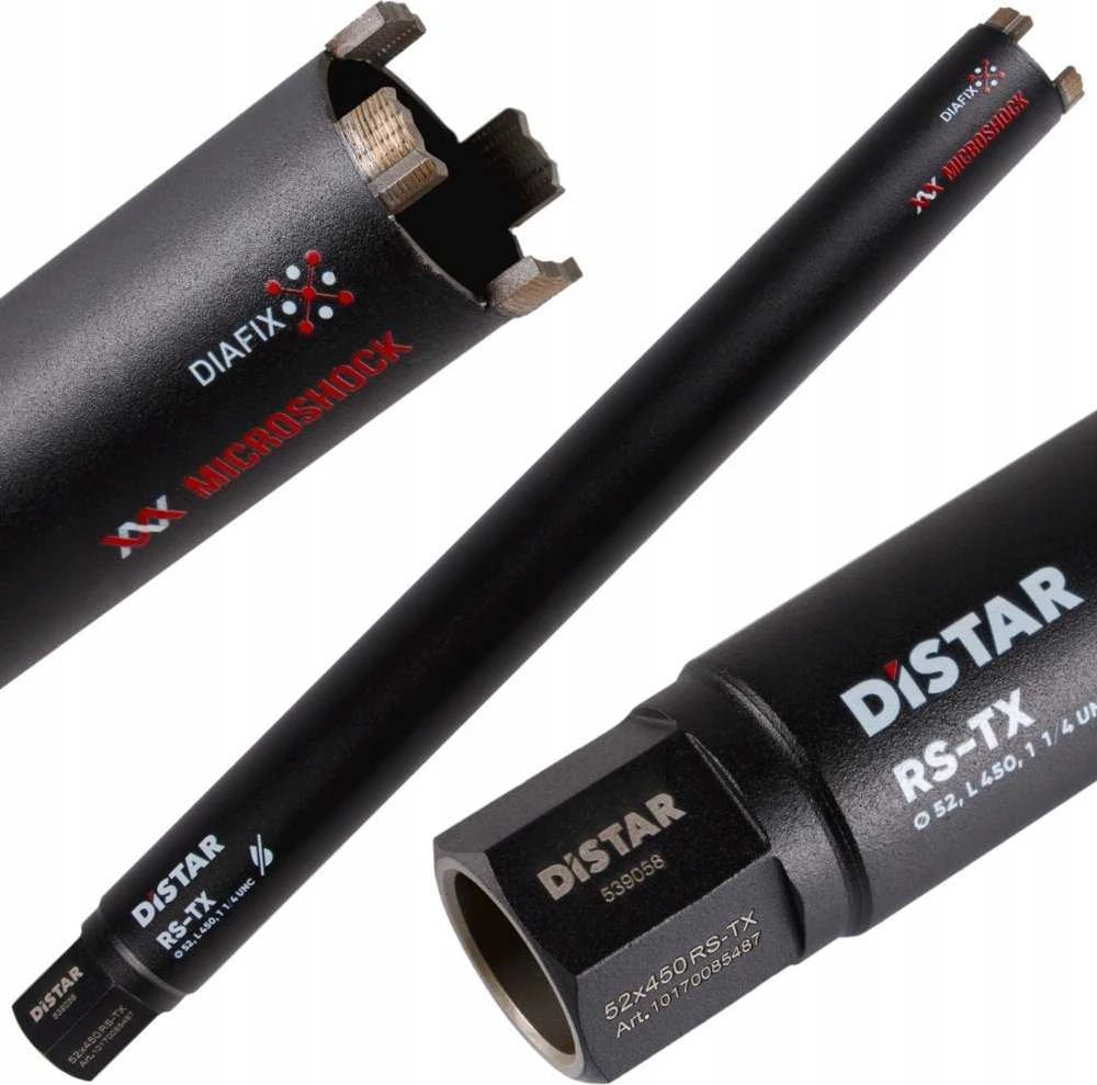Distar 52MM x 450 mm Sauso gręžimo karūna ADTnS RS-TX