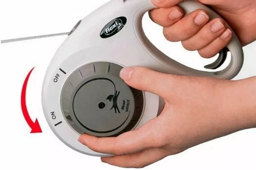 Flexi automatinė smycz šuniui juoda 7m/25kg
